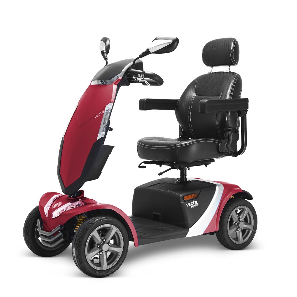 Electric Mobility Rascal Vecta Sport Mobility Scooter Red Left Electric Mobility Rascal Vecta Sport Mobility Scooter Red Left