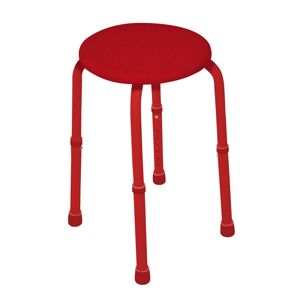 Multi-Purpose Adjustable Stool Red Multi-Purpose Adjustable Stool Red