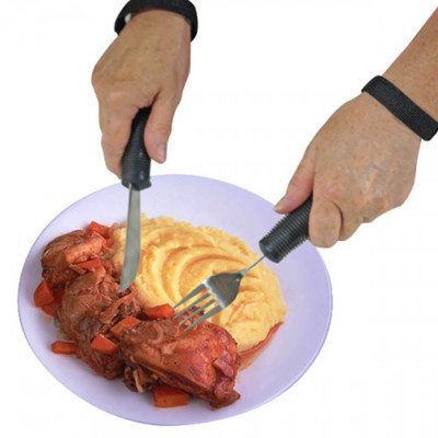 Bendable Cutlery Set with Food