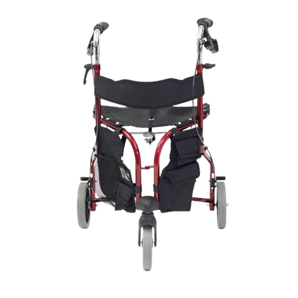 Drive Devilbiss Tri-Walker with Seat Red Front Drive Devilbiss Tri-Walker with Seat Red Front