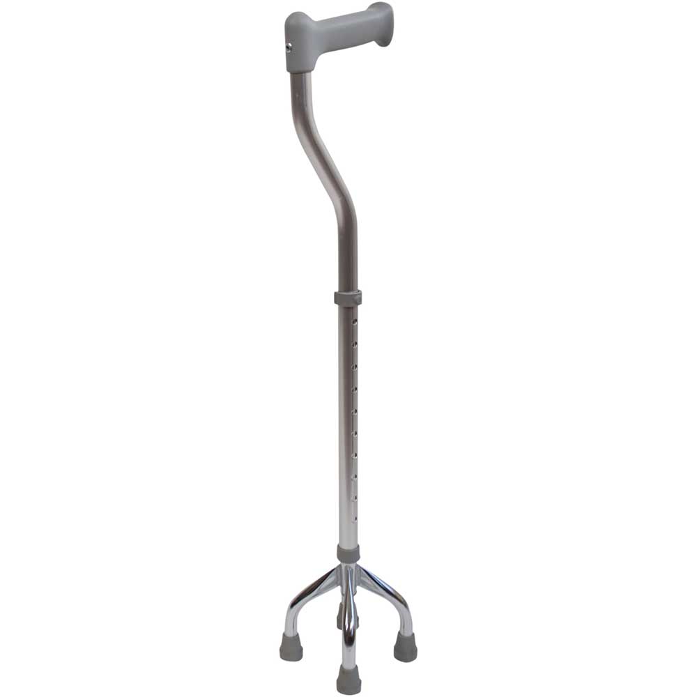 Small Base Height Adjustable Quad Cane Small Base Height Adjustable Quad Cane
