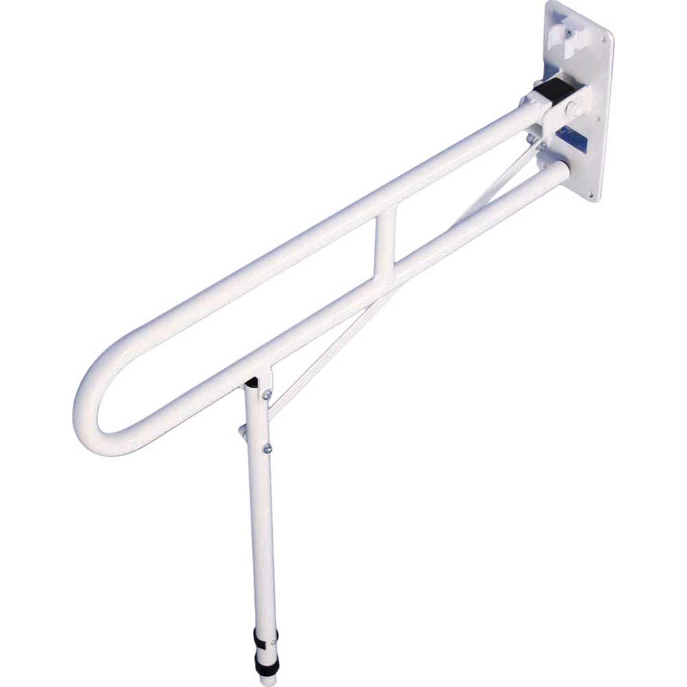 Solo Contract Hinged Arm Support With Leg White Solo Contract Hinged Arm Support With Leg White