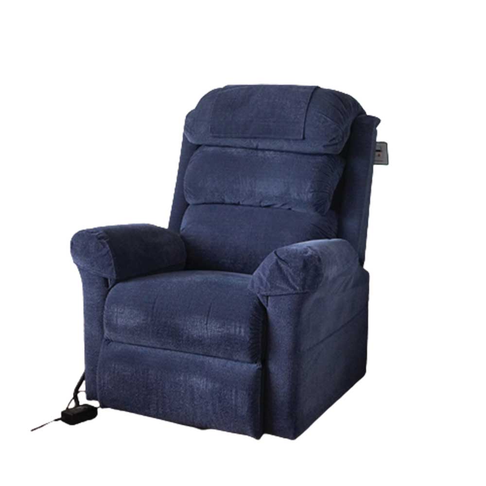 Ecclesfield Series Wall Hugging Rise & Recliner - Chenille Material Blue Ecclesfield Series Wall Hugging Rise & Recliner - Chenille Material Blue