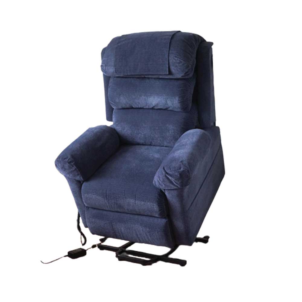 Ecclesfield Series Wall Hugging Rise & Recliner - Chenille Material Blue Raised Ecclesfield Series Wall Hugging Rise & Recliner - Chenille Material Blue Raised