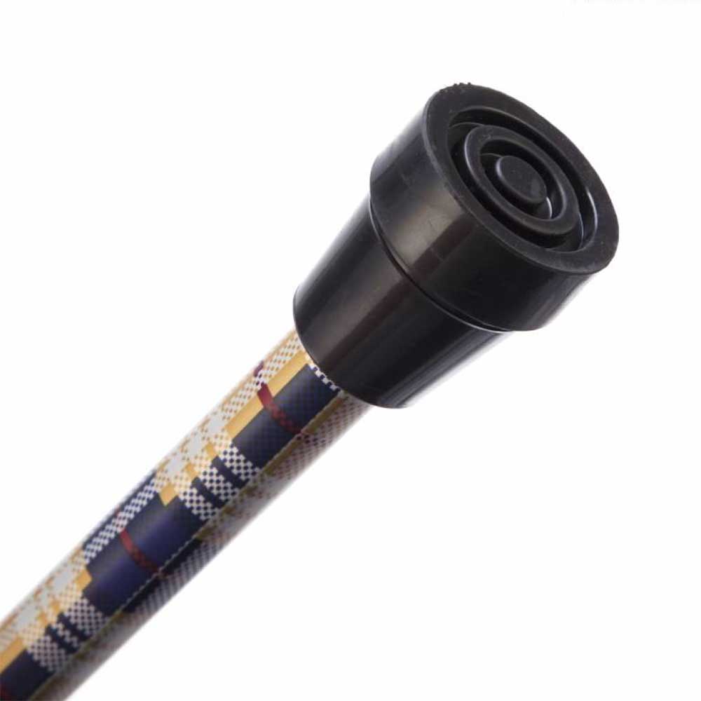 Folding Adjustable Walking Stick Tartan Rubber Bottom Folding Adjustable Walking Stick Tartan Rubber Bottom
