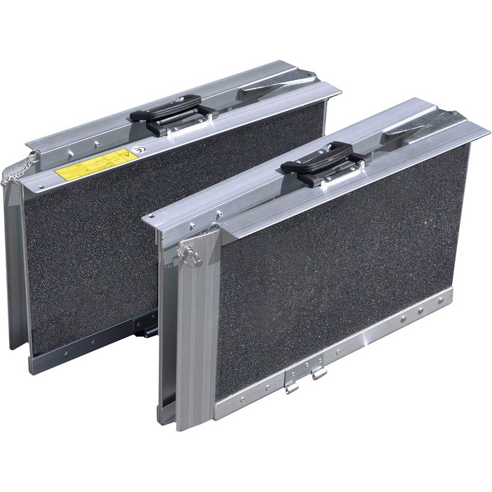 Mobility Scooters, Powerchairs & Wheelchair Ramp Folded Mobility Scooters, Powerchairs & Wheelchair Ramp Folded