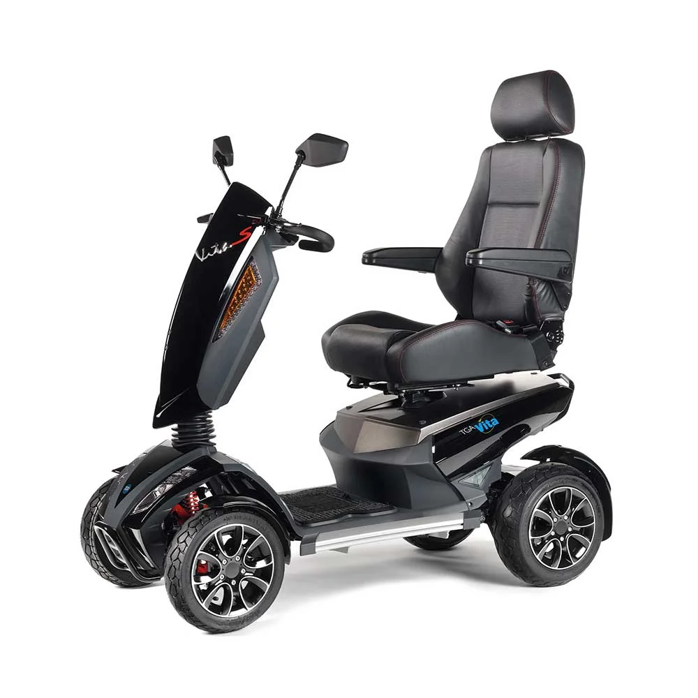 TGA Vita S Mobility Scooter Jet Black Metallic TGA Vita S Mobility Scooter Jet Black Metallic