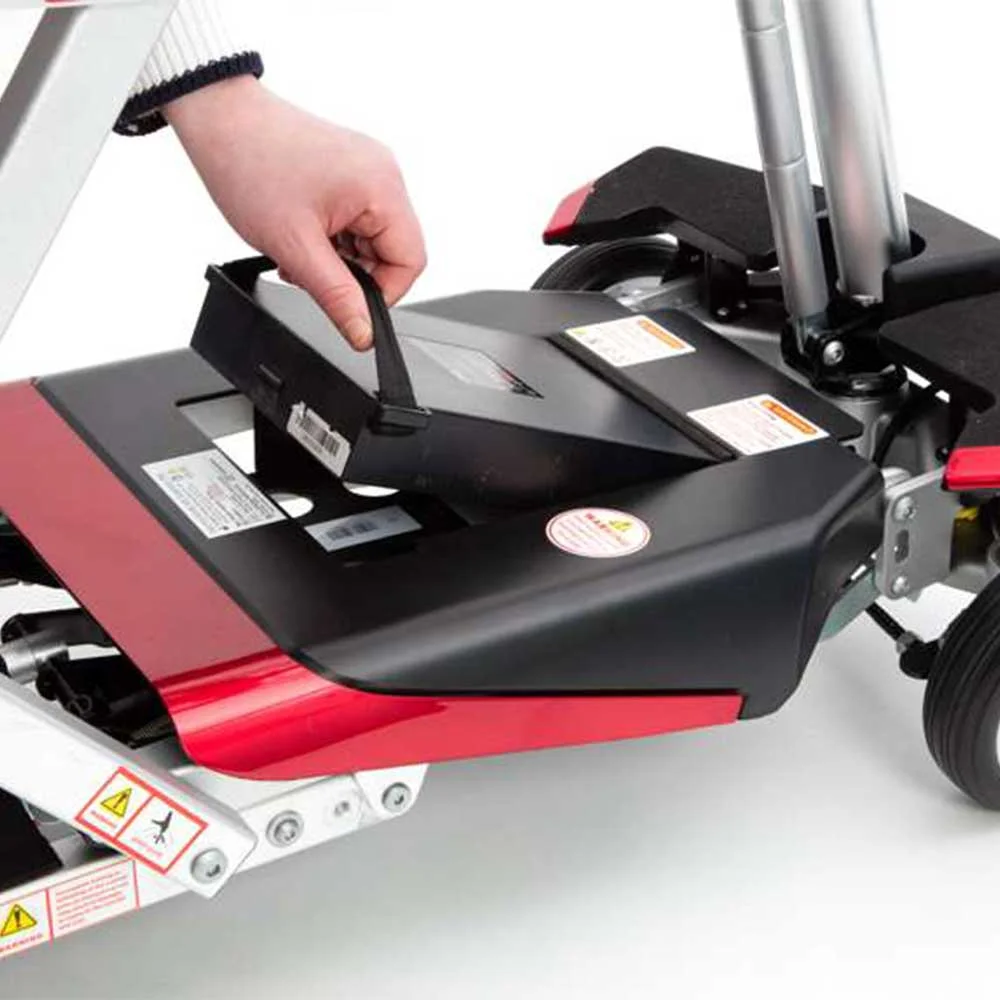 Drive AutoFold Elite Folding Mobility Scooter Red Remove Battery Drive AutoFold Elite Folding Mobility Scooter Red Remove Battery