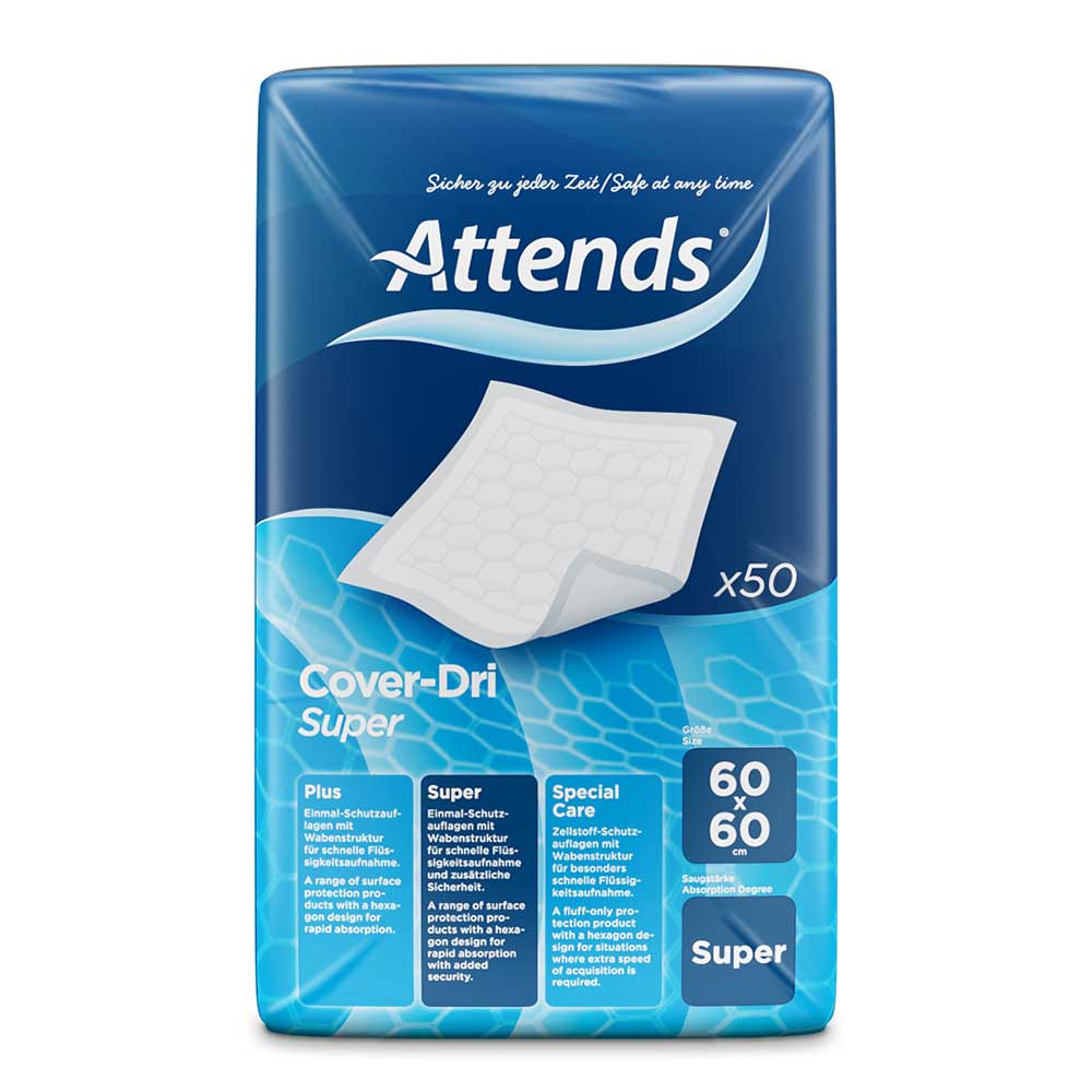 Attends-Cover-Dri-Super-60x60 Attends Cover-Dri Super 60x60cm Incontinence Underpads