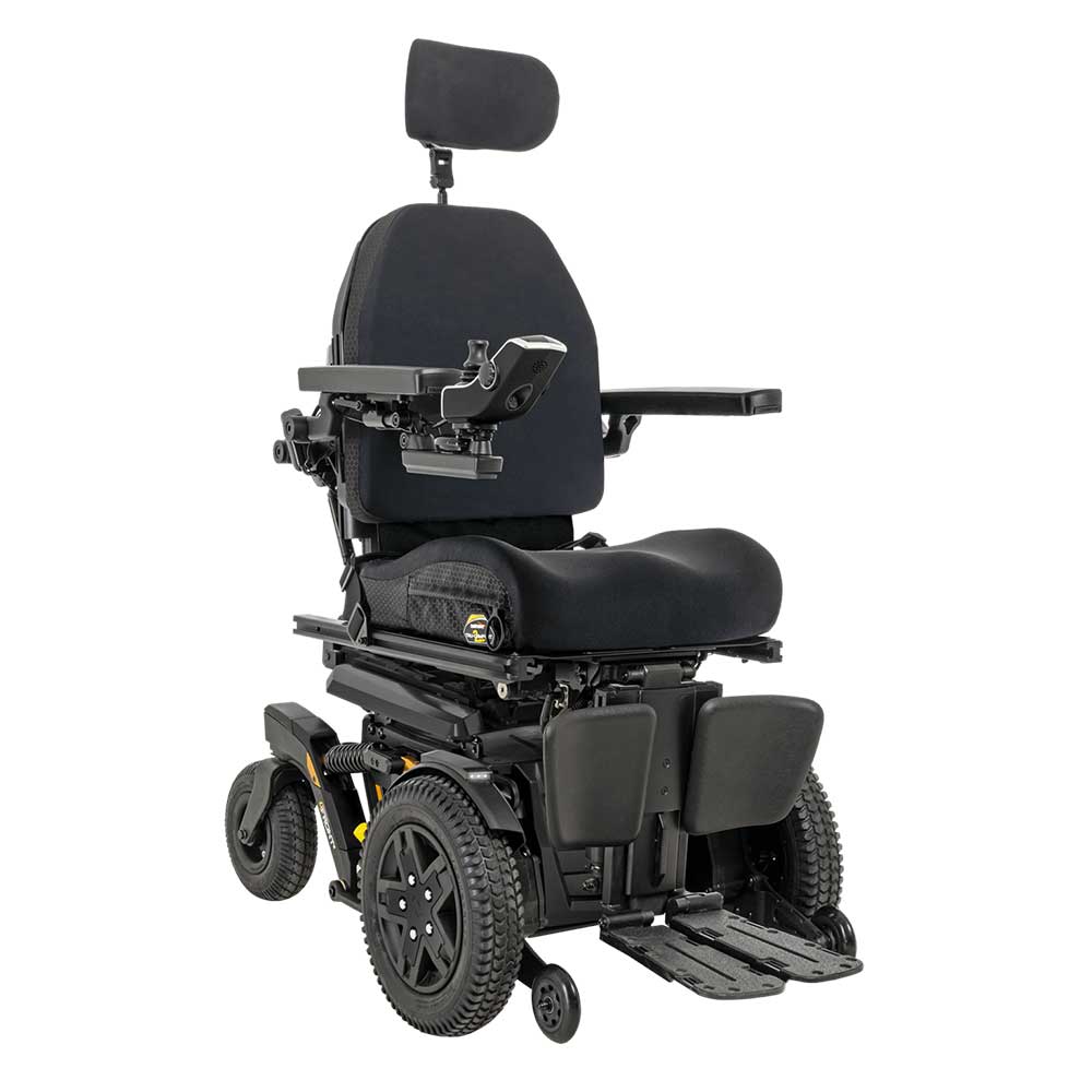 Quantum-4Front2-BackinBlackNormal Quantum 4Front2 - Front-Wheel Drive Powerchair