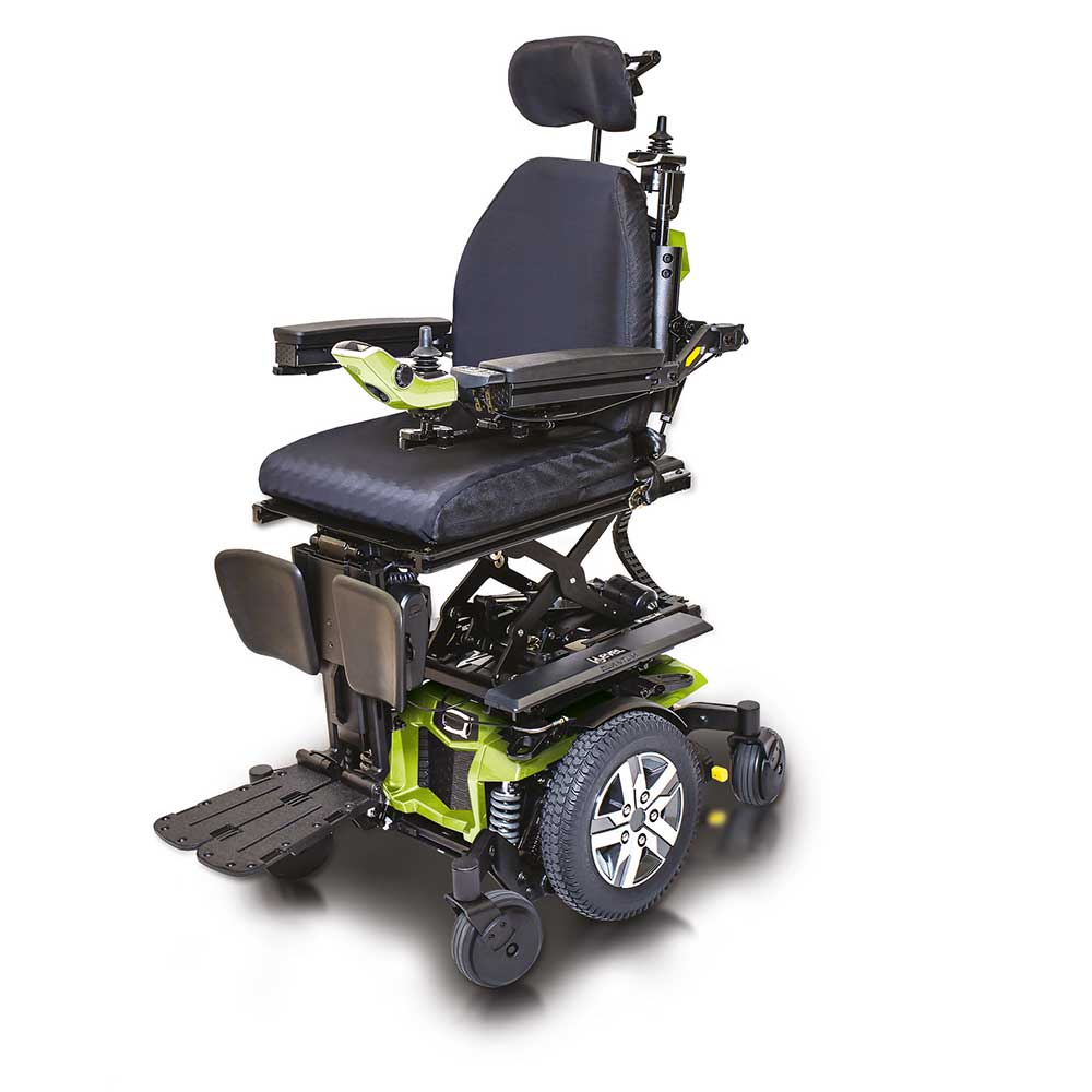 Quantum Q6 Edge 2.0 iLevel Seat Rising Power Chair in Green Quantum Q6 Edge 2.0 iLevel Seat Rising Power Chair in Green