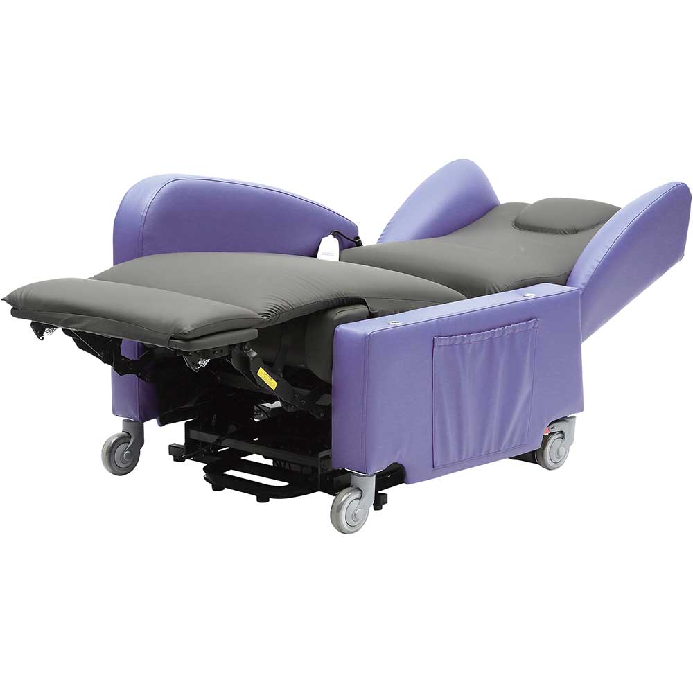Brookfield Easy to Clean Riser Recliner Purple Flat