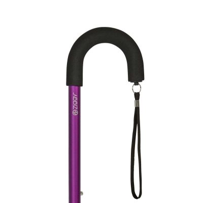 Ziggy Crook Adjustable Stick Purple Handle Close Up