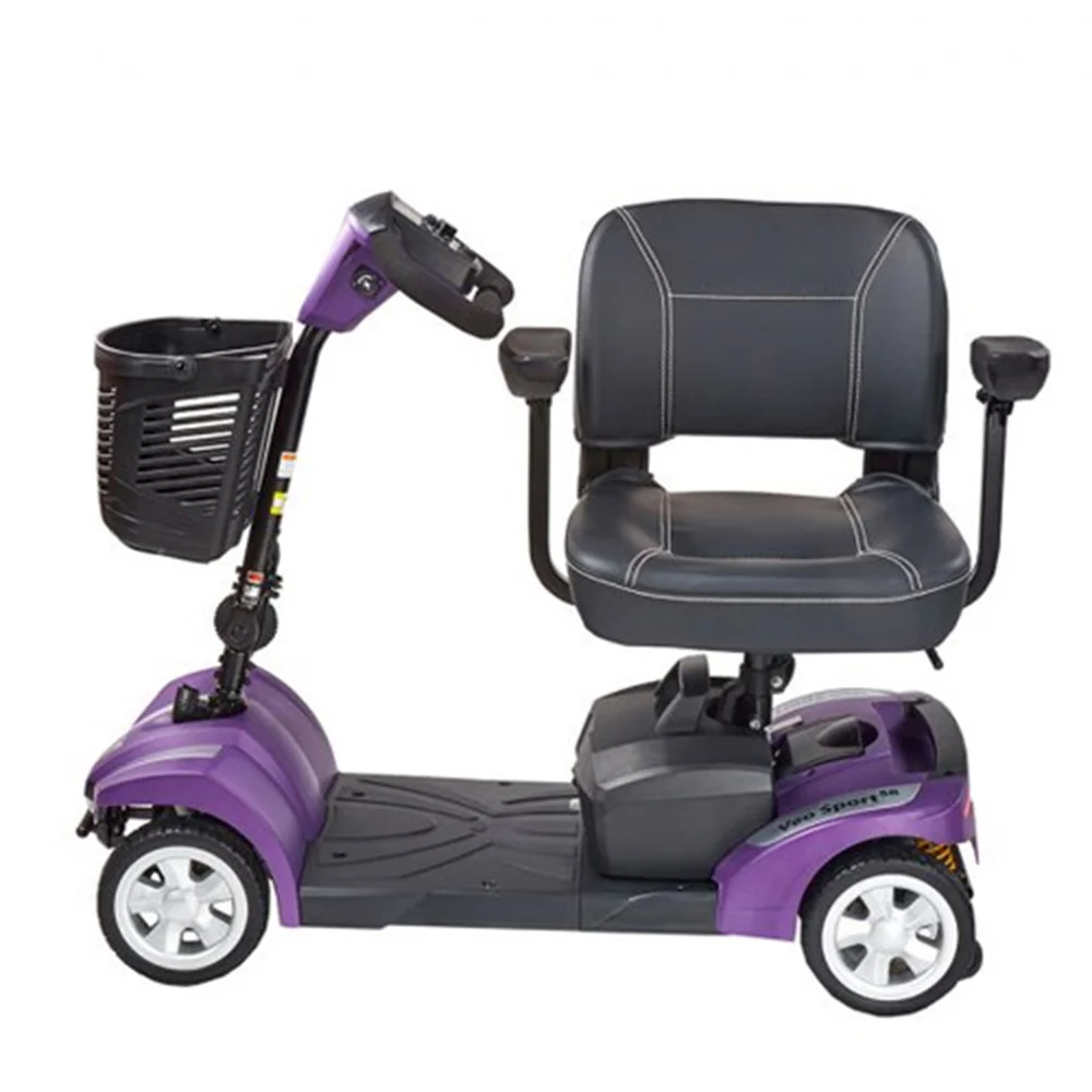 Electric Mobility Transportable Mobility Scooter Veo Sport SR Purple Swivel Seat Electric Mobility Transportable Mobility Scooter Veo Sport SR Purple Swivel Seat