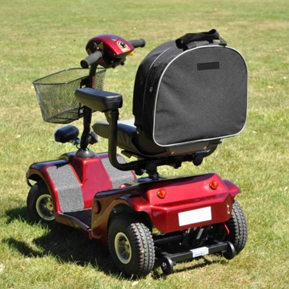 Able2 Splash Slipover Mobility Scooter Bag Black Attached Able2 Splash Slipover Mobility Scooter Bag Black Attached