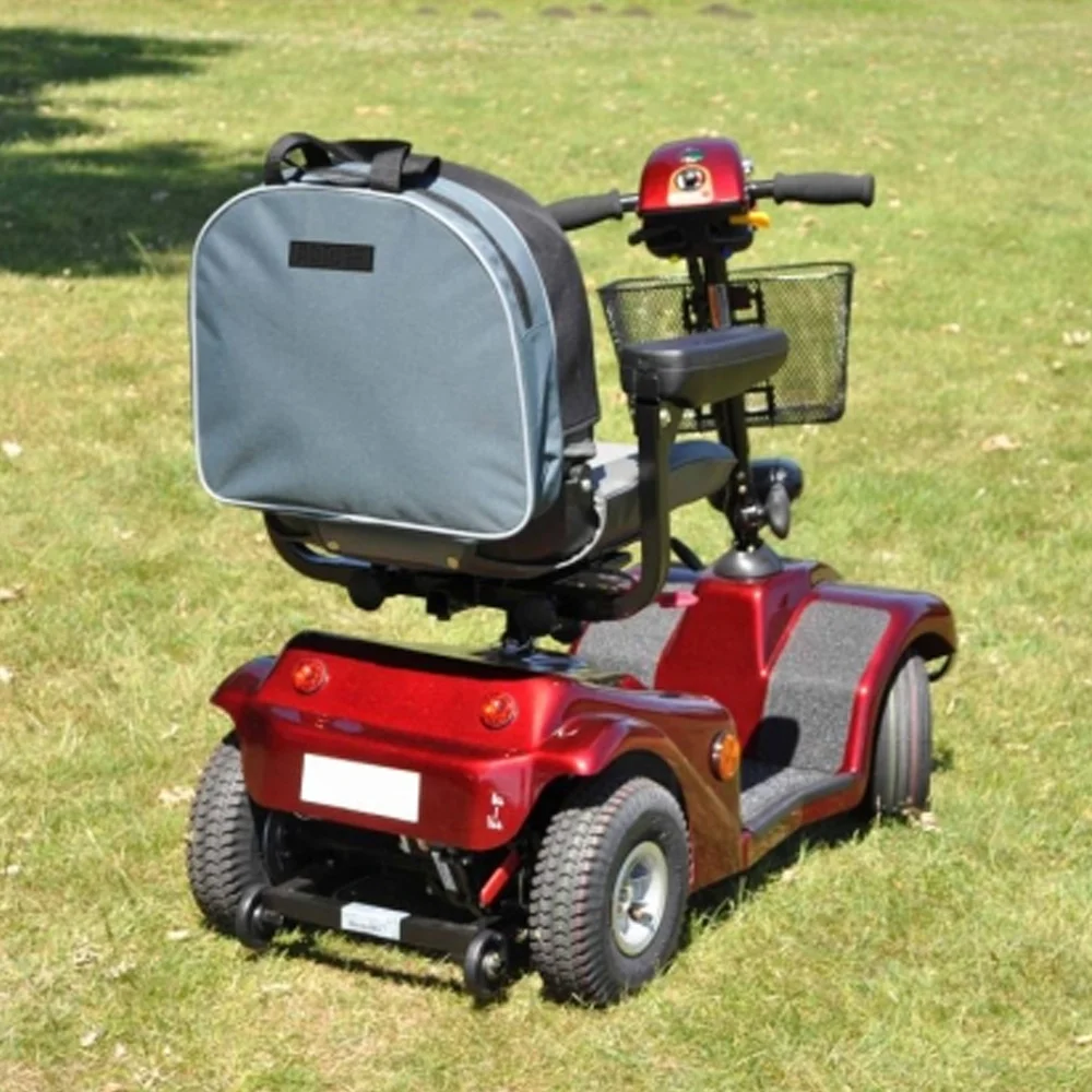 Able2 Splash Slipover Mobility Scooter Bag Grey Attached Able2 Splash Slipover Mobility Scooter Bag Grey Attached