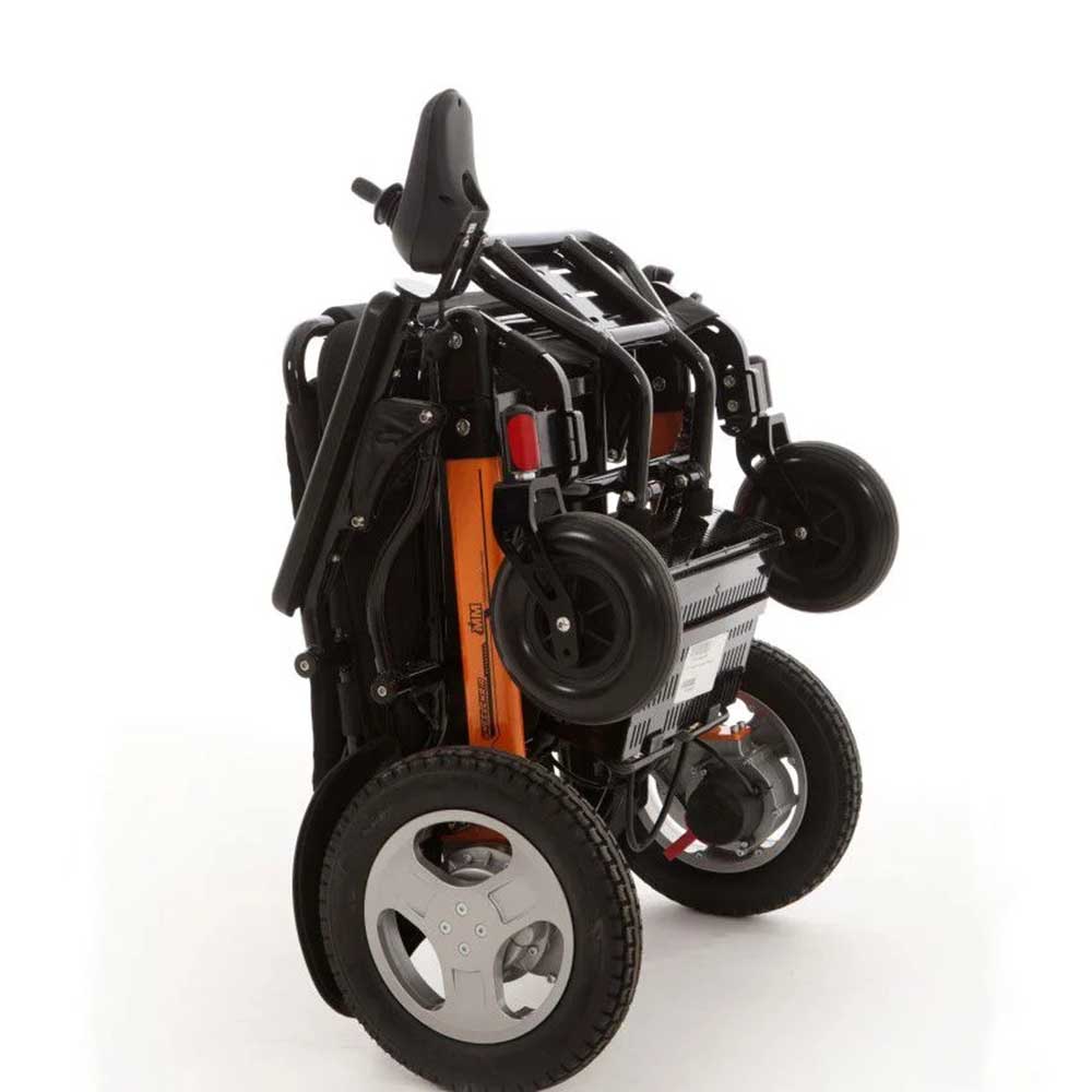 Monarch-Ezi-Fold-Lightweight-Powerchair-Folded-Side Monarch Ezi Fold Lightweight Powerchair Folded Side