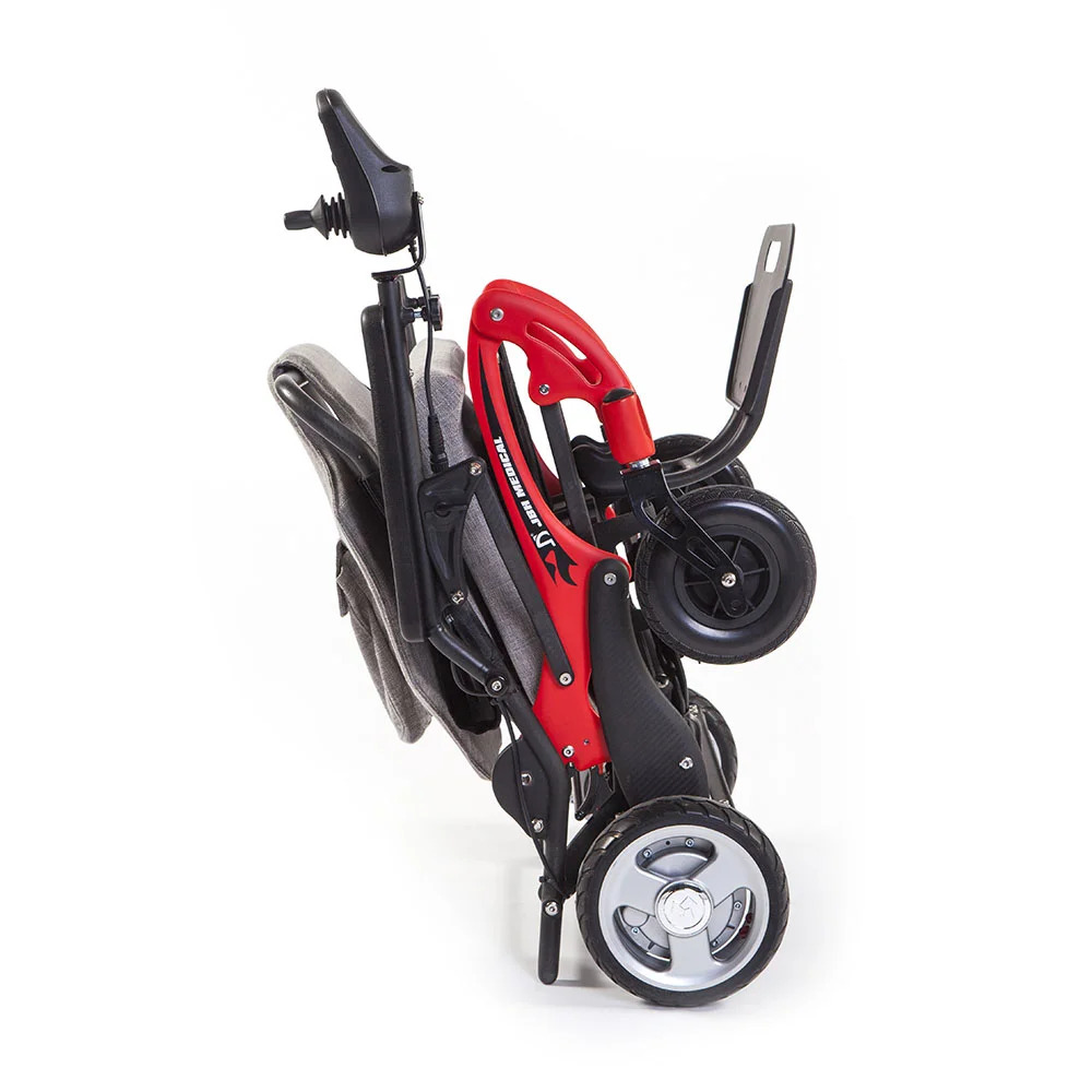 Carbon Lite Powerchair Folded Monarch Carbon Lite Lightweight Folding Electric Wheelchair Folded