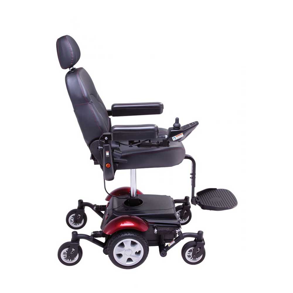 Rascal P327 Mini Seat Lift Side Red Rascal P327 Mini Seat Lift Powerchair Side Red