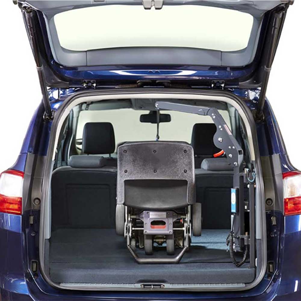 Autochair Car Boot Hoist Smart Lifter LM Folded Mobility Scooter Autochair Car Boot Hoist Smart Lifter LM Folded Mobility Scooter