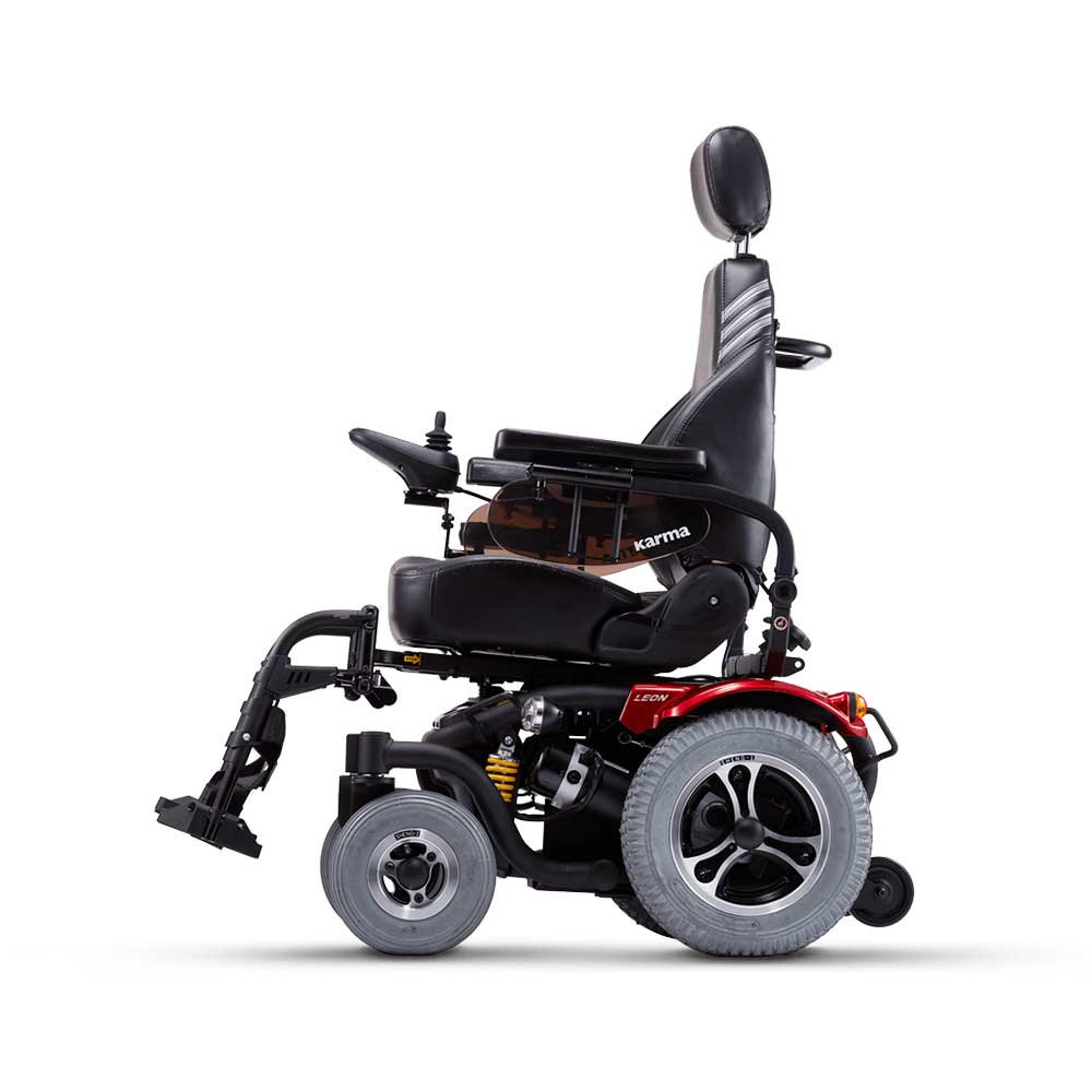 Karma Leon Captain Rear Wheel Powerchair Side Karma Leon Captain Rear Wheel Powerchair Side