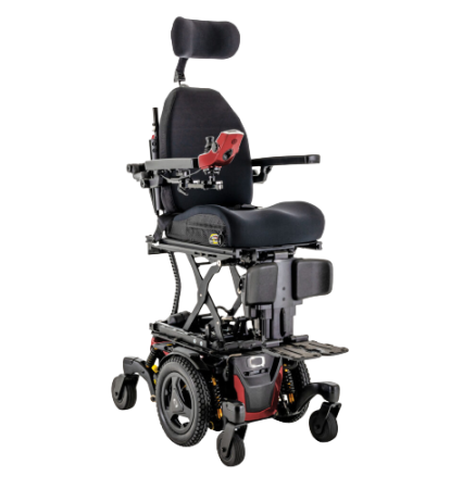 Quantum Edge 3 Stretto Powerchair Cherry Bomb With iLevel