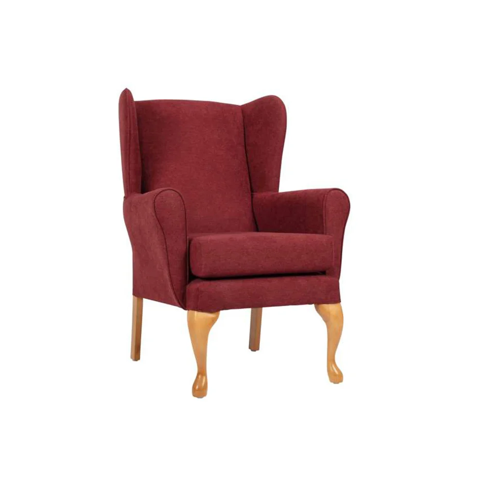 Brick Queen Anne Fireside Chair FSC009BRK Brick Queen Anne Fireside Chair FSC009BRK