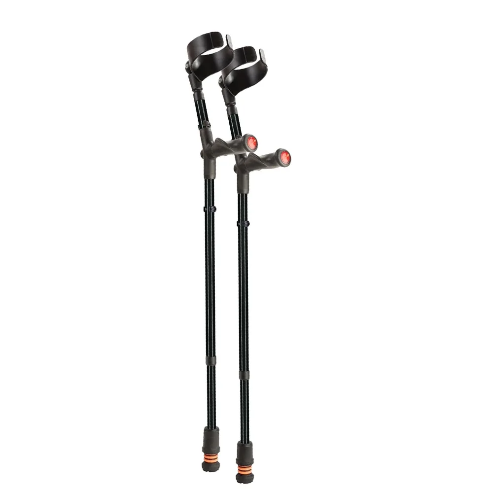Flexyfoot Comfort Grip Double Adjustable Crutches Black Flexyfoot Comfort Grip Double Adjustable Crutches Black