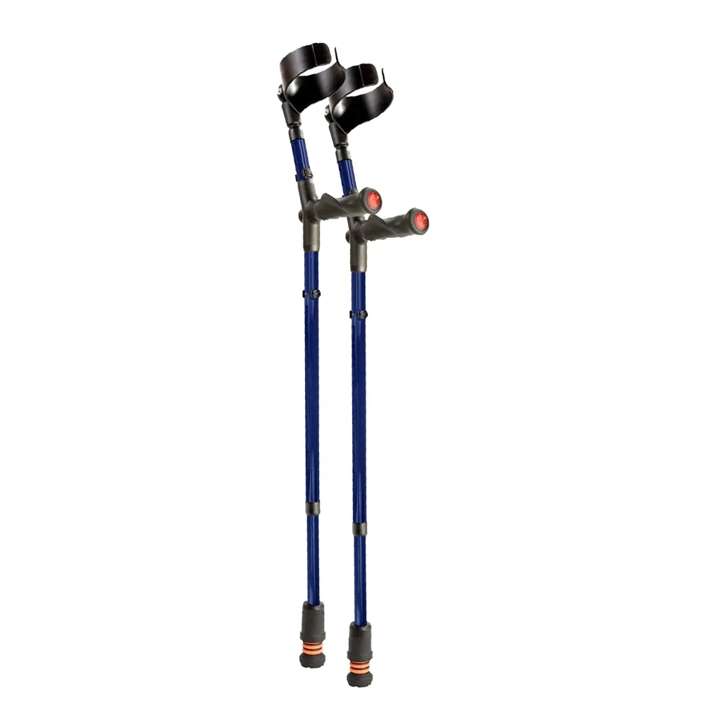 Flexyfoot Comfort Grip Double Adjustable Crutches Blue Flexyfoot Comfort Grip Double Adjustable Crutches Blue