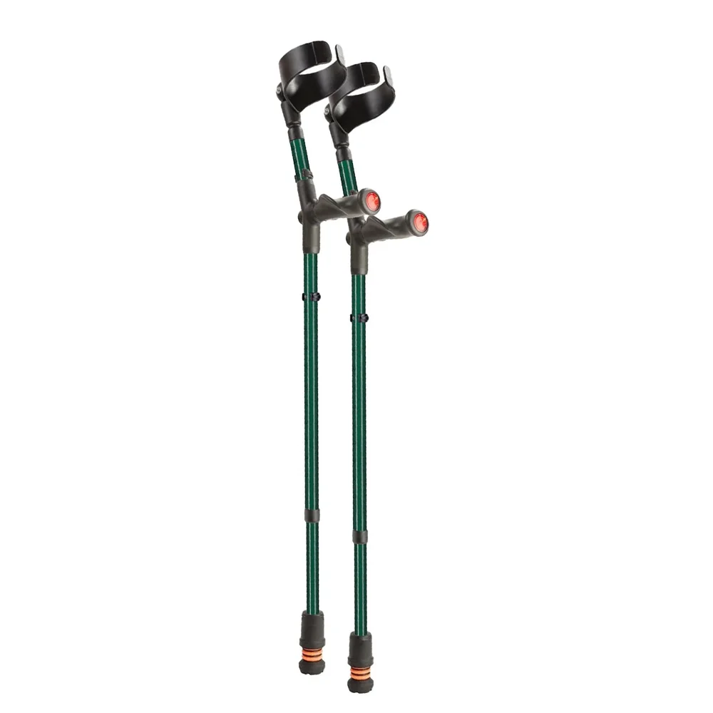 Flexyfoot Comfort Grip Double Adjustable Crutches Green Flexyfoot Comfort Grip Double Adjustable Crutches Green