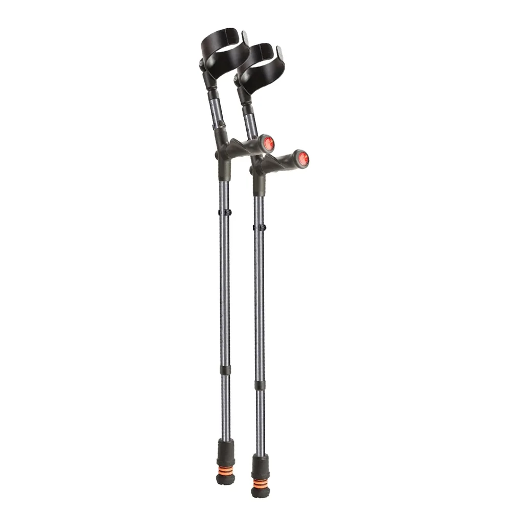 Flexyfoot Comfort Grip Double Adjustable Crutches Grey Flexyfoot Comfort Grip Double Adjustable Crutches Grey