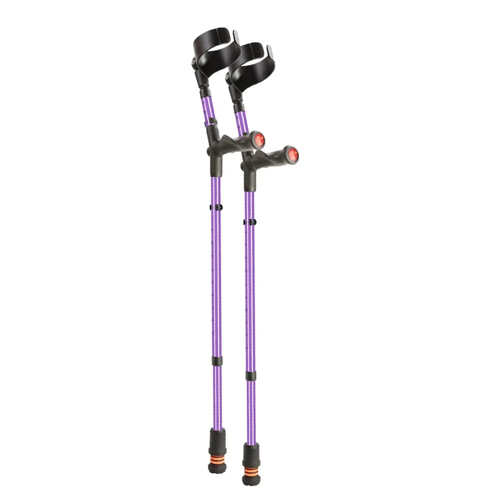 Flexyfoot Comfort Grip Double Adjustable Crutches Lilac Flexyfoot Comfort Grip Double Adjustable Crutches Lilac