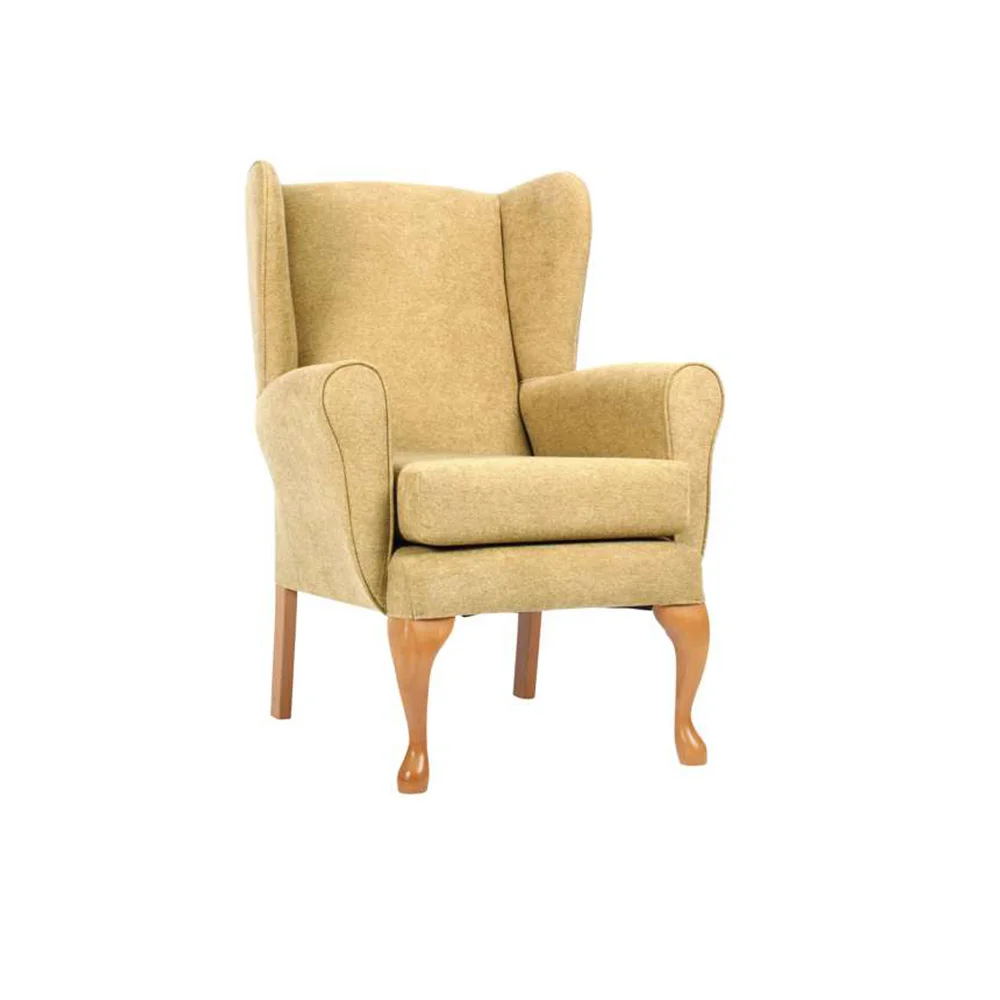 Ochre Queen Anne Fireside Chair FSC009OCH Ochre Queen Anne Fireside Chair FSC009OCH