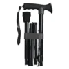 Gel Handled Walking Stick Teal Black