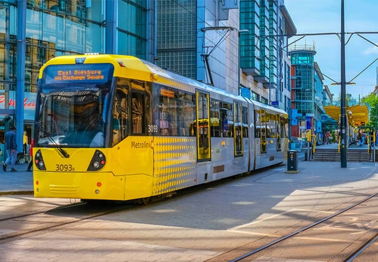 Manchester's tram services run regularly