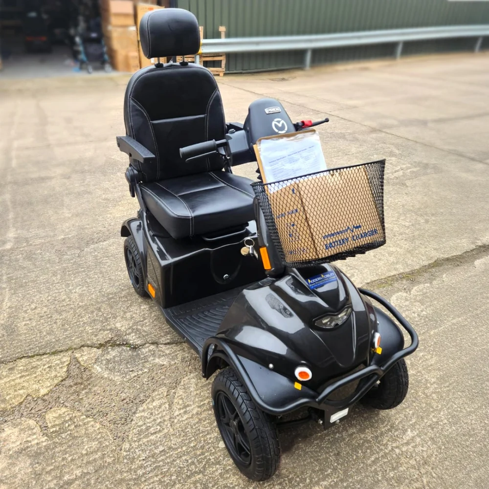 Pride Mini Crosser X1 Black Reconditioned Mobility Scooter Front