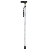 Extendable Patterned Folding Walking Stick Unfolded