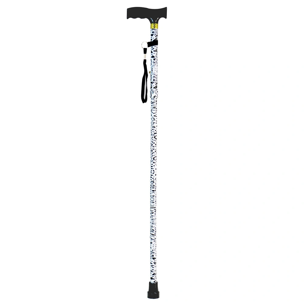 Extendable Patterned Folding Walking Stick Unfolded