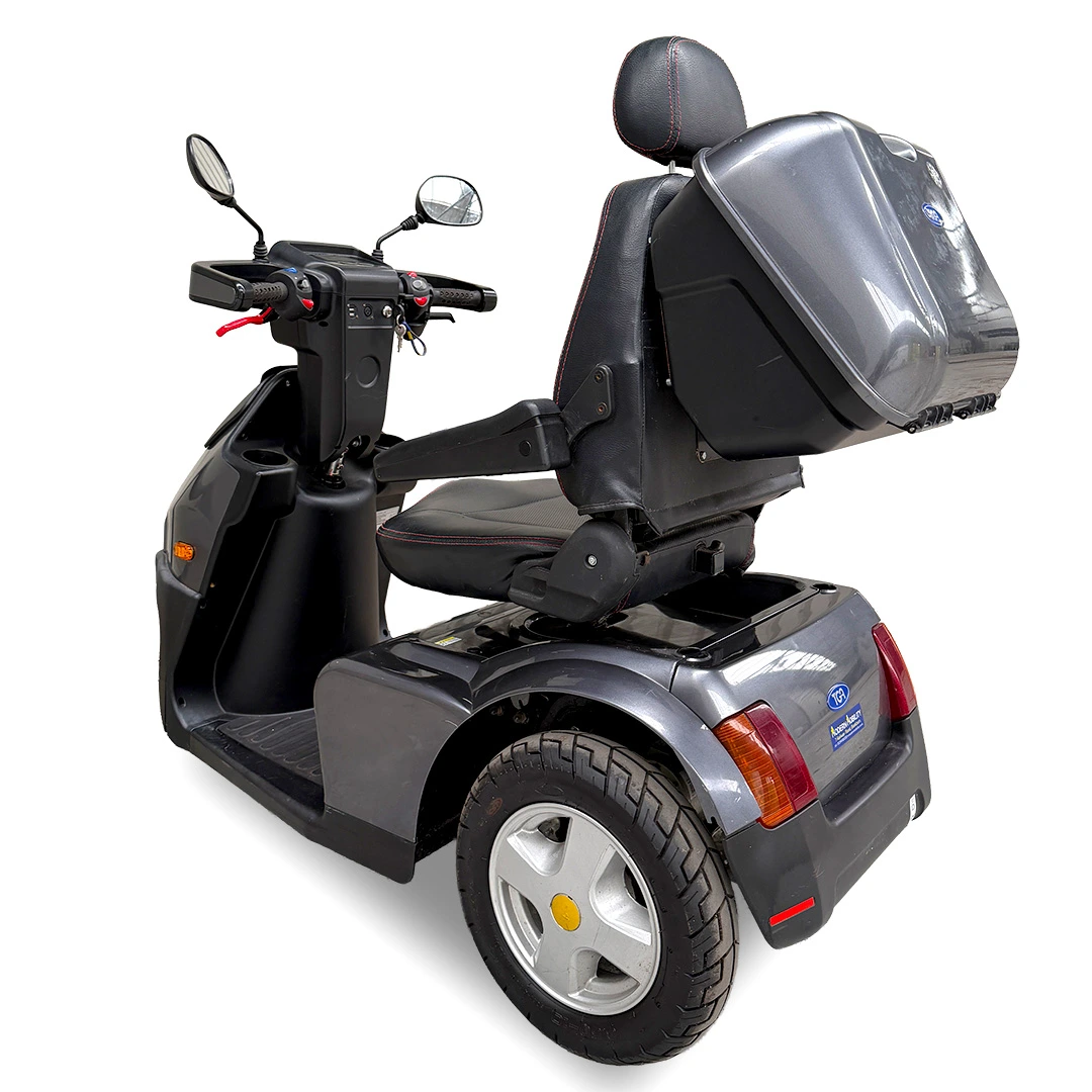 TGA Breeze S3 Grey Approved Used Mobility Scooter Angle