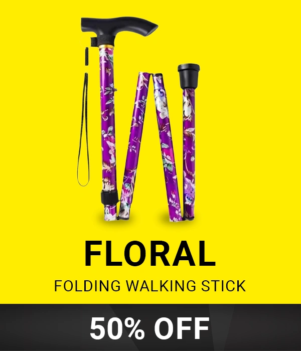 50% Off on Floral Folding Walking Stick | Black Friday Deals | Modern Mobility