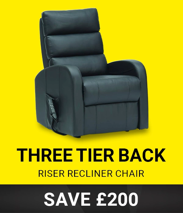 Save £200 on Drive Three Tier Back Riser Recliner | Black Friday Deals | Modern Mobility