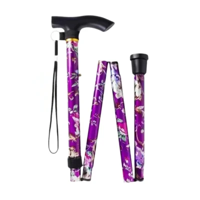 Floral Folding Walking Stick