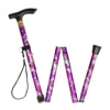 Floral Folding Walking Stick Folded Floral Folding Walking Stick Folded
