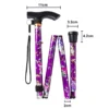 Floral Folding Walking Stick Measurements Floral Folding Walking Stick Measurements