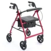 A-Series 4 Wheel Rollator in Red