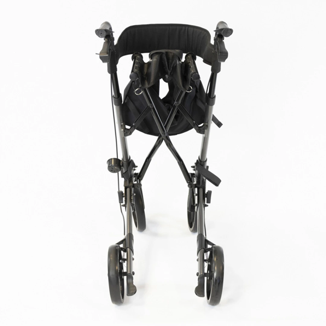 Four Wheel Triple Fold Aluminium Rollator back folded