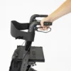 Four Wheel Triple Fold Aluminium Rollator handles