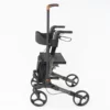Four Wheel Triple Fold Aluminium Rollator walking stick
