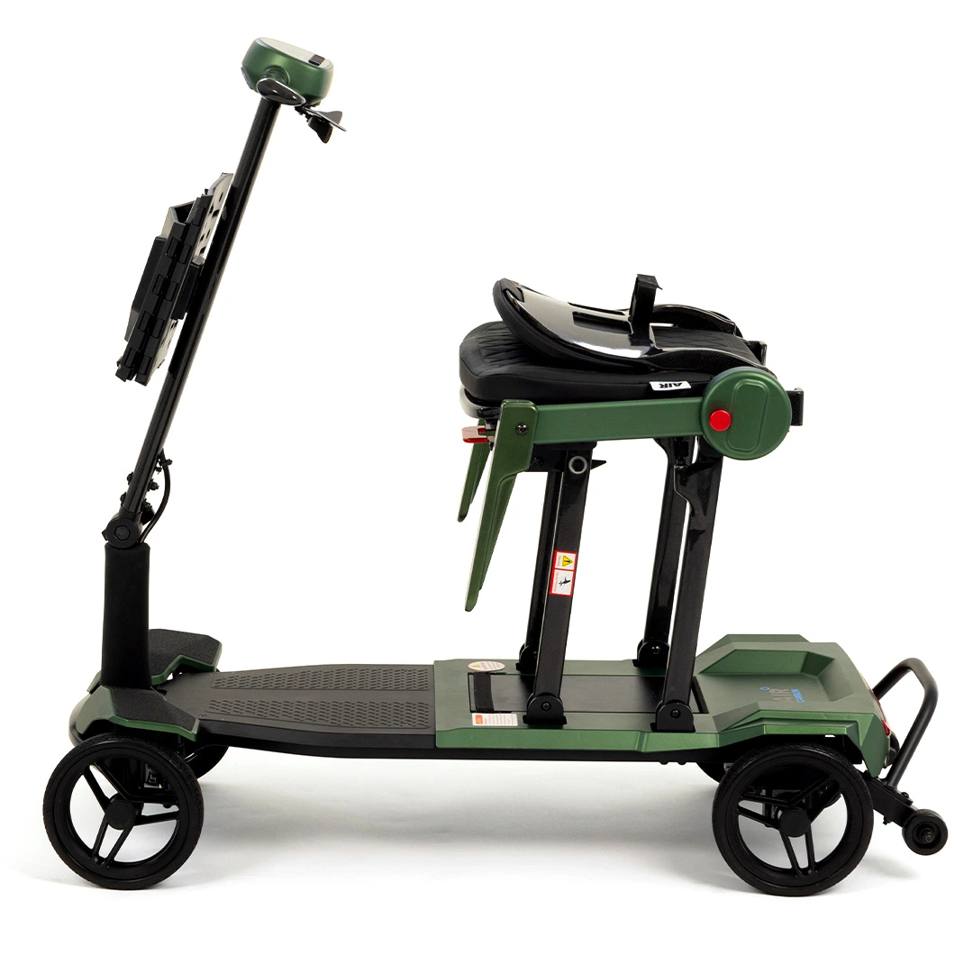 Monarch Air Carbon Folding Mobility Scooter seat down Monarch Air Carbon Folding Mobility Scooter seat down