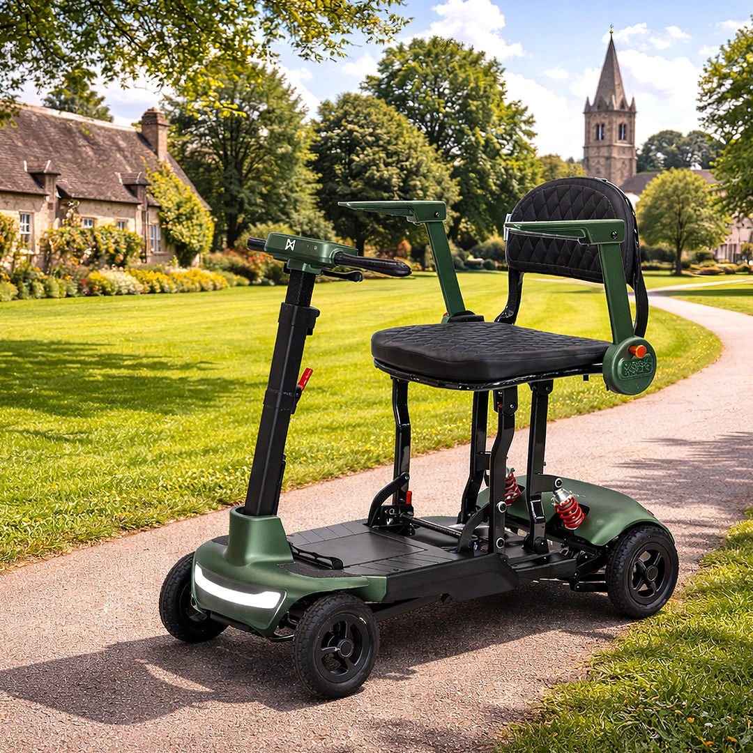 Monarch Smarti Plus Folding Mobility Scooter lifestyle park